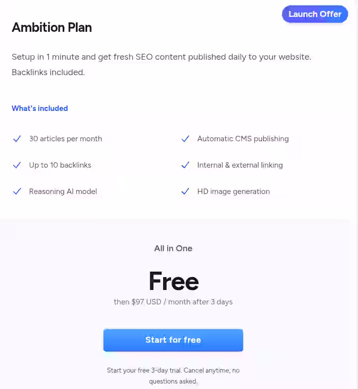 Blogseo.io Review 2026: I Tested This AI Content Automation Platform for 30 Days 6 blogseo-io-pricing