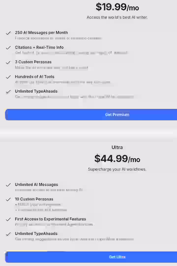 hyperwrite-ai-pricing-screenshot